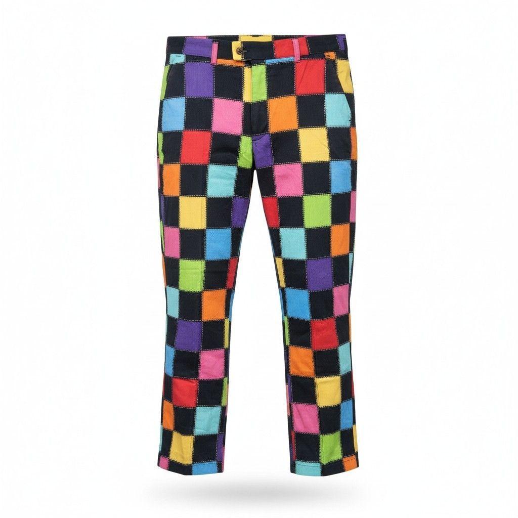 【希少】Loudmouth ラウドマウスゴルフパンツ 総柄 パッチワーク風 派手
