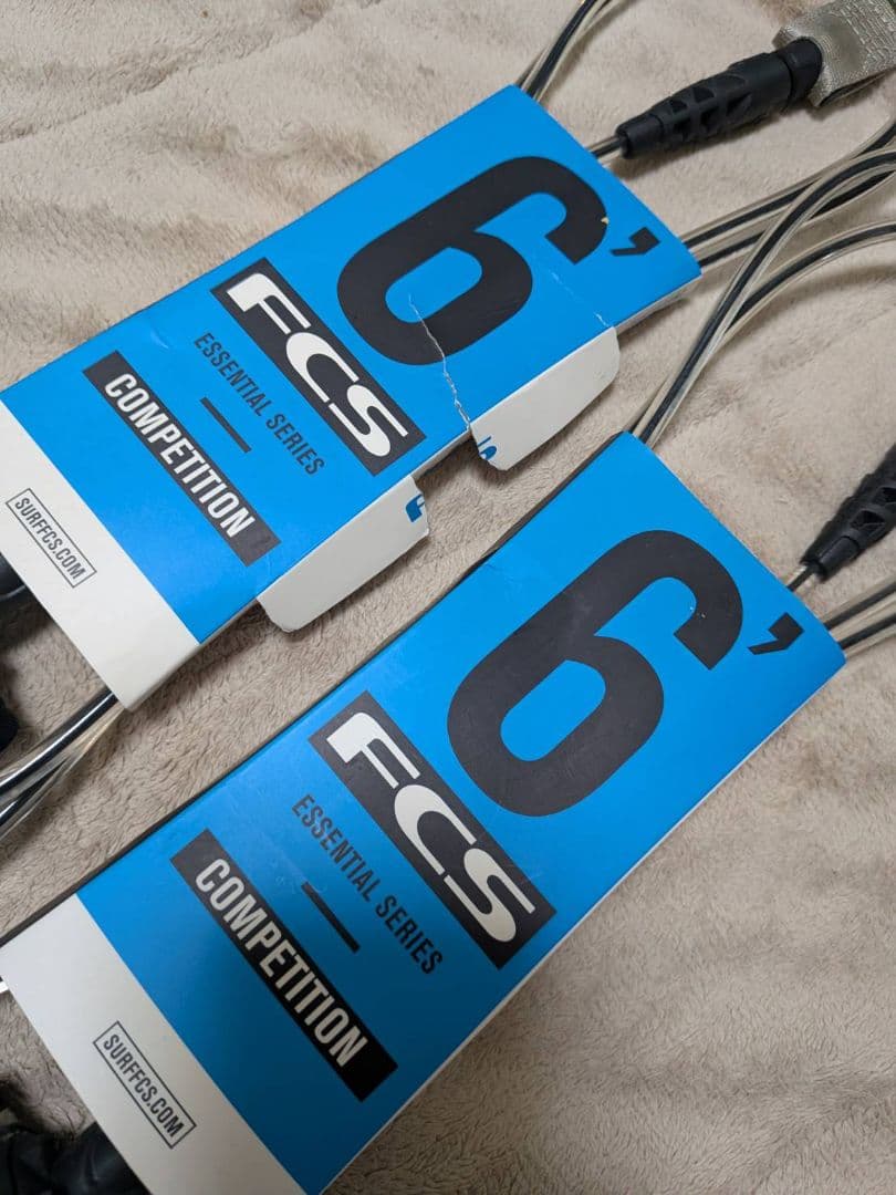 【新品】FCS 6' コンペティションリーシュコード　2本セット