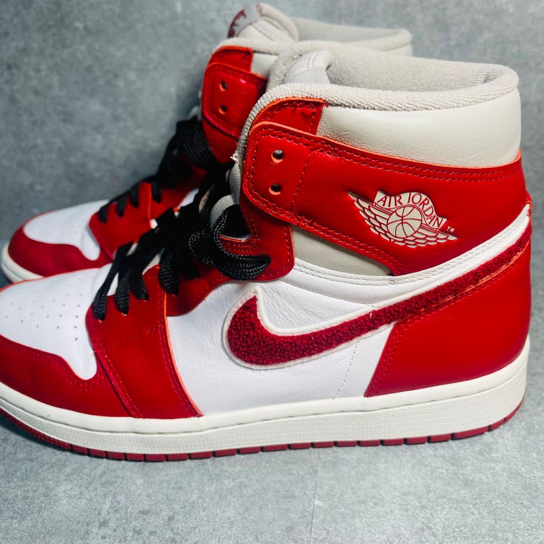 【美品✨】NIKE ナイキ エアジョーダン1 ハイ OG バーシティレッド