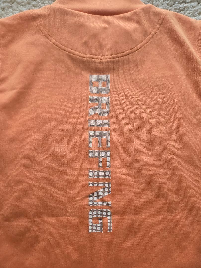 【L 】BRIEFING オレンジ ノースリーブハイネック　美品