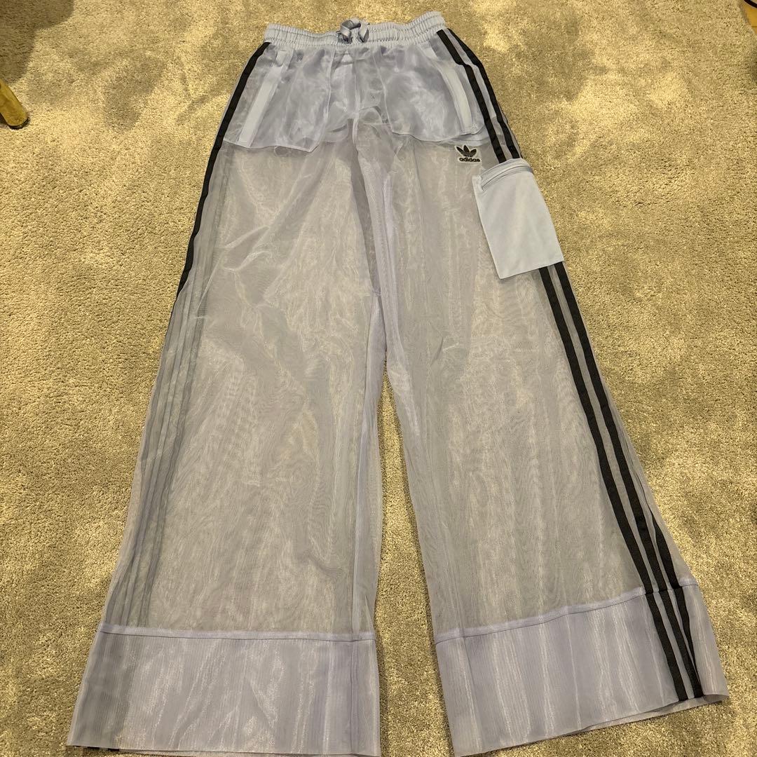 adidas オーガンジー　ジャージセットアップ