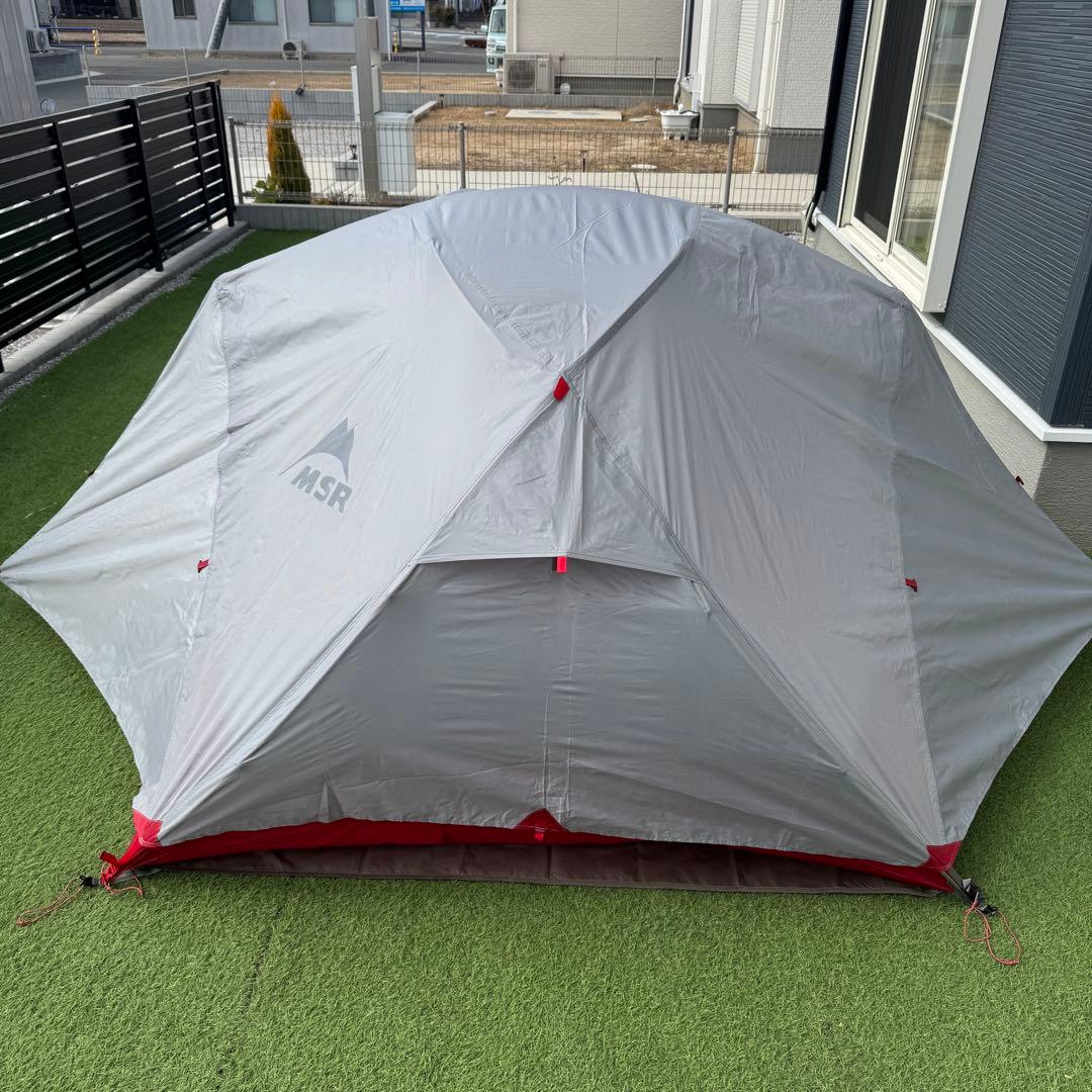 美品 MSR エリクサー3 フットプリント付き テント