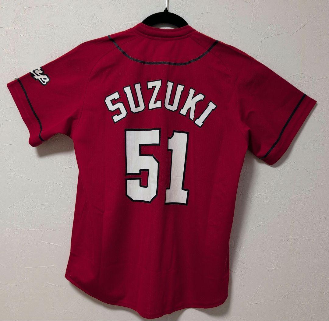 【新品】サイン入り鈴木誠也　広島東洋カープ 応援ユニフォーム＃ 51 ＃1　S