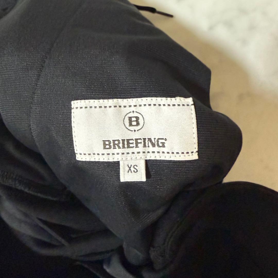 美品❣️BRIEFING ブリーフィングサイドロゴ パンツ　ゴルフウェア　黒　XS