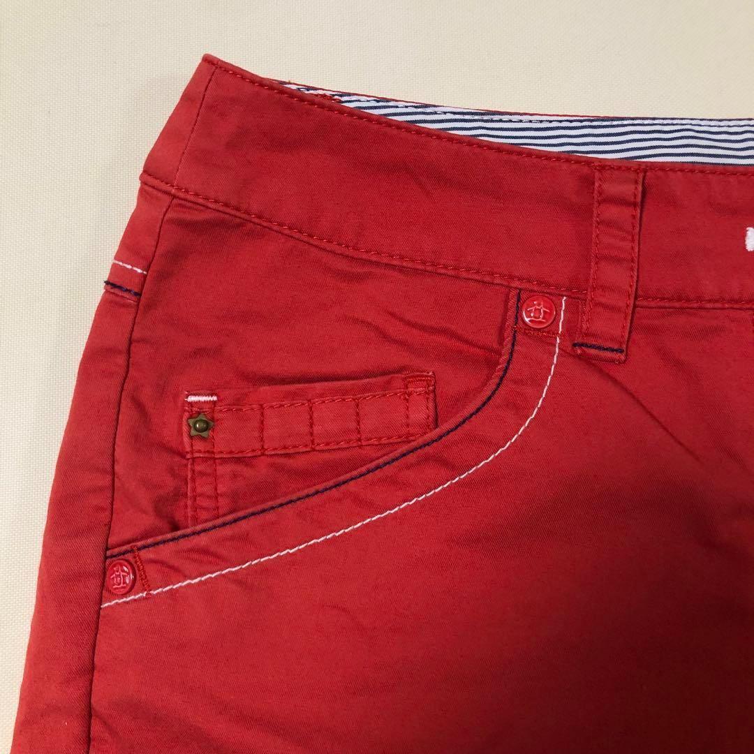 マンシングウェア ゴルフ ショート パンツ レッド サイズ9