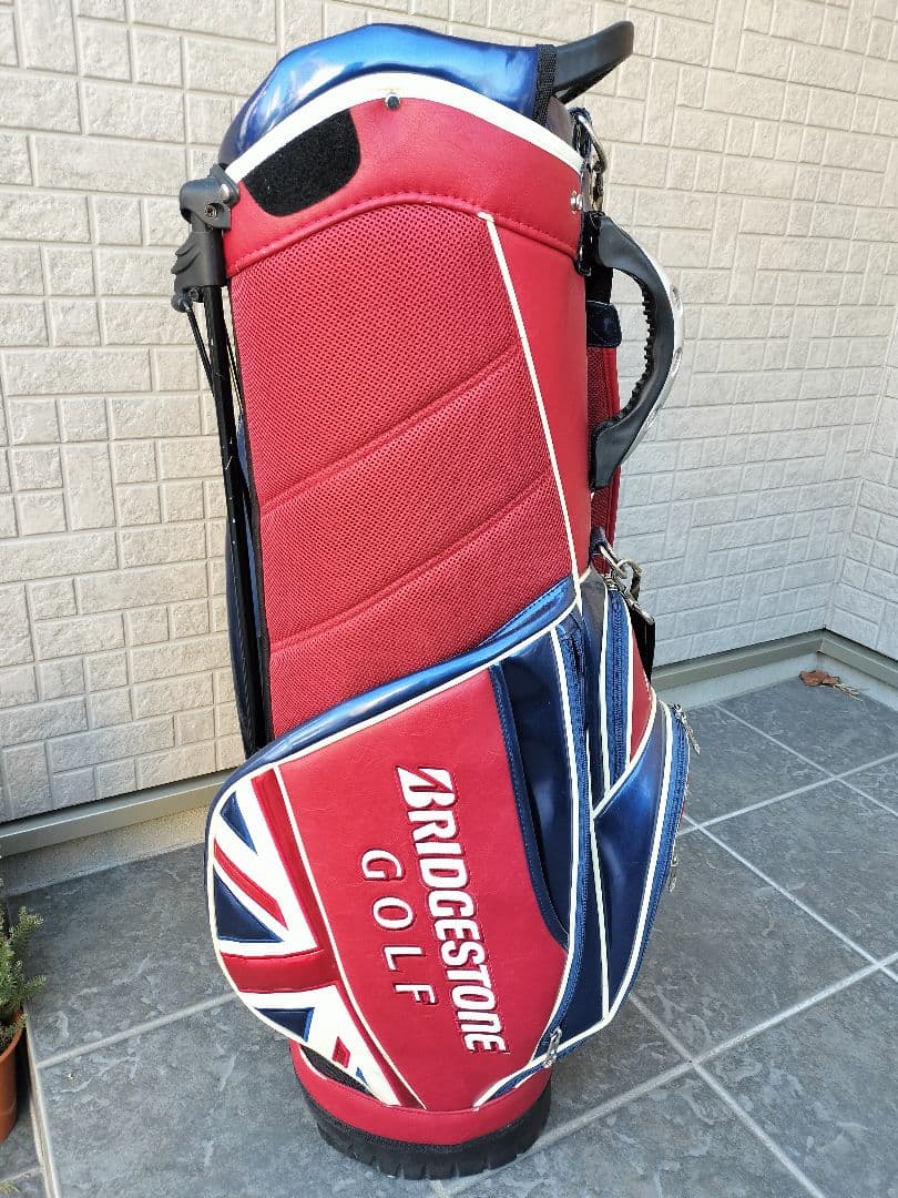 ブリヂストン全英OPモデルUnionJack柄スタンド式キャディバッグ