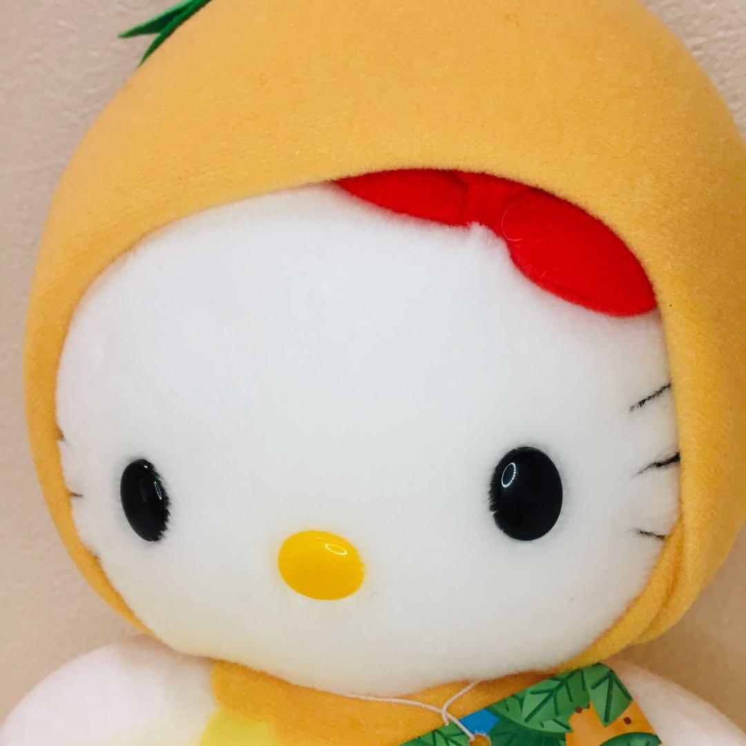 長崎限定・びわキティ/ぬいぐるみ/ご当地キティちゃん/希少/タグ付き極美品