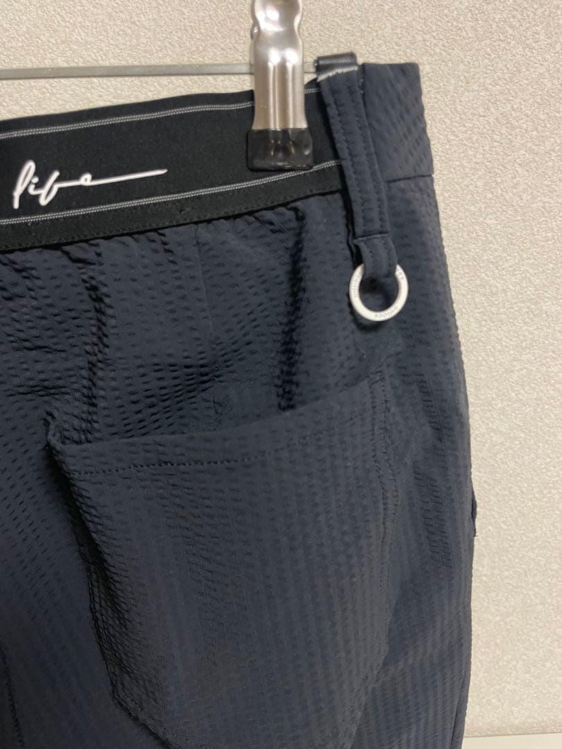 【美品】　アディダス　ゴルフ　パンツ　レディース　シアサッカー　黒
