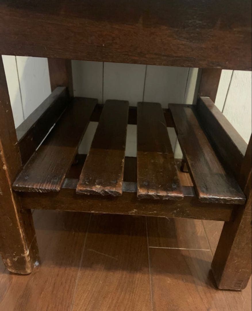 古家具古道具 家具 チェア スツール　木製　スクール椅子