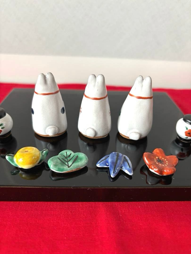 お雛様　うさぎ雛　陶磁器