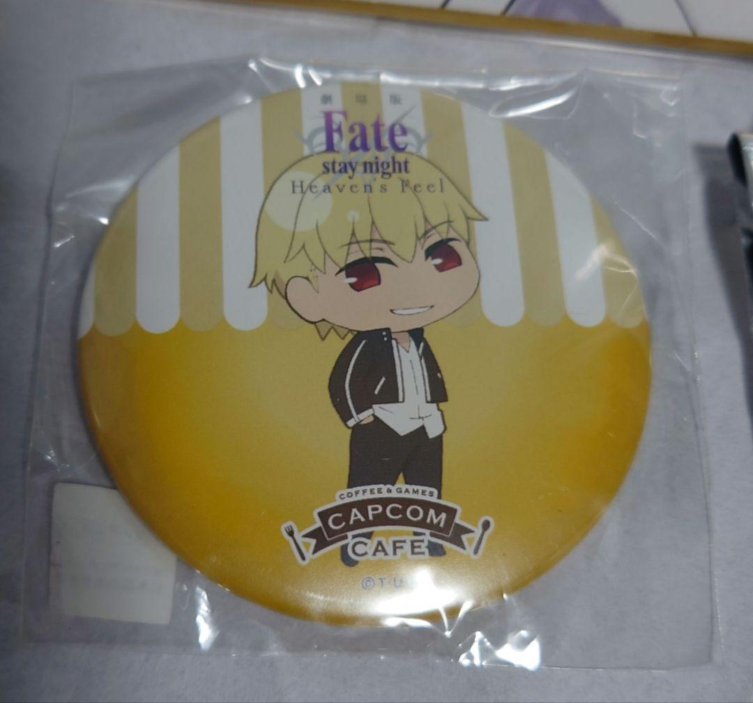 ギルガメッシュ セット Fate 色紙 カプコンカフェ 缶バッジ コースター