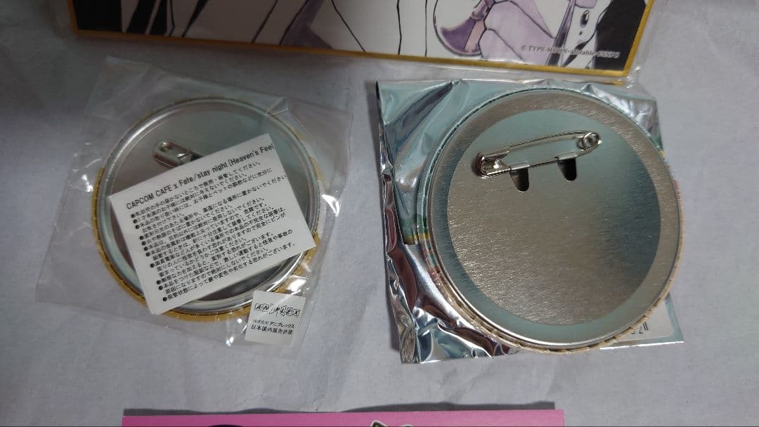 ギルガメッシュ セット Fate 色紙 カプコンカフェ 缶バッジ コースター