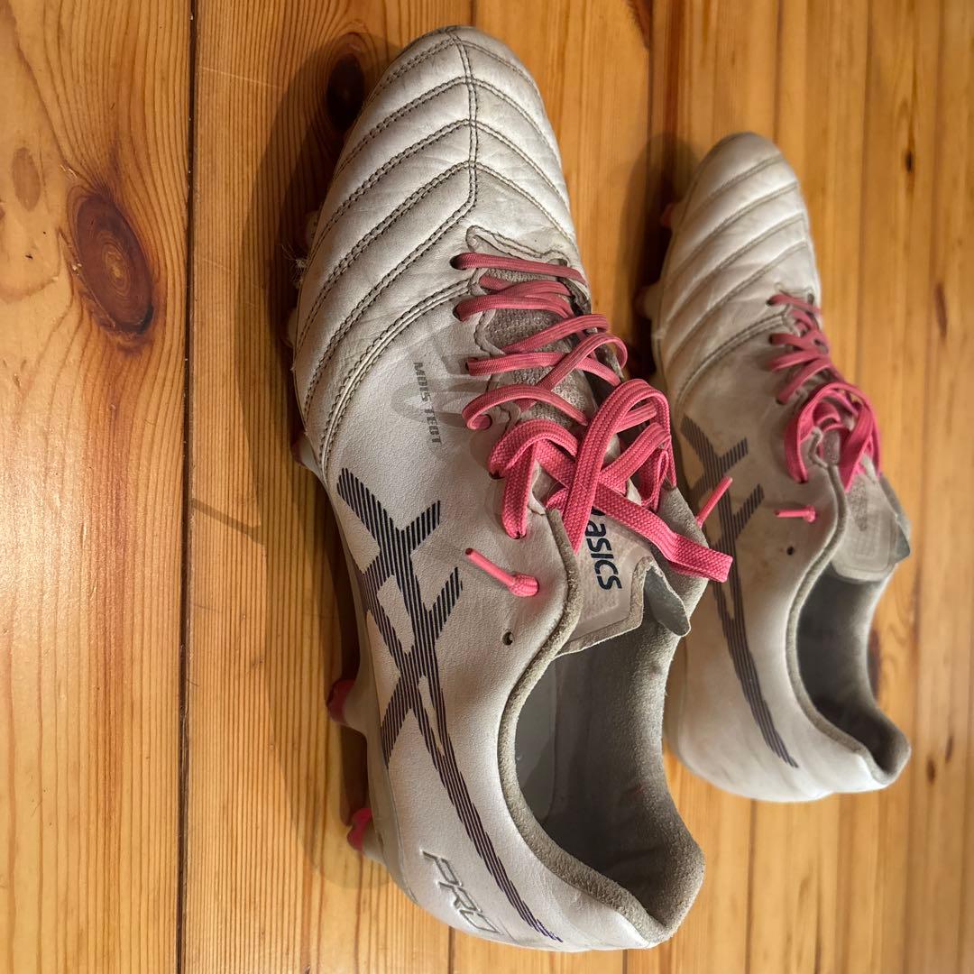 ASICS DS LIGHT サッカーシューズ ホワイト/ピンク