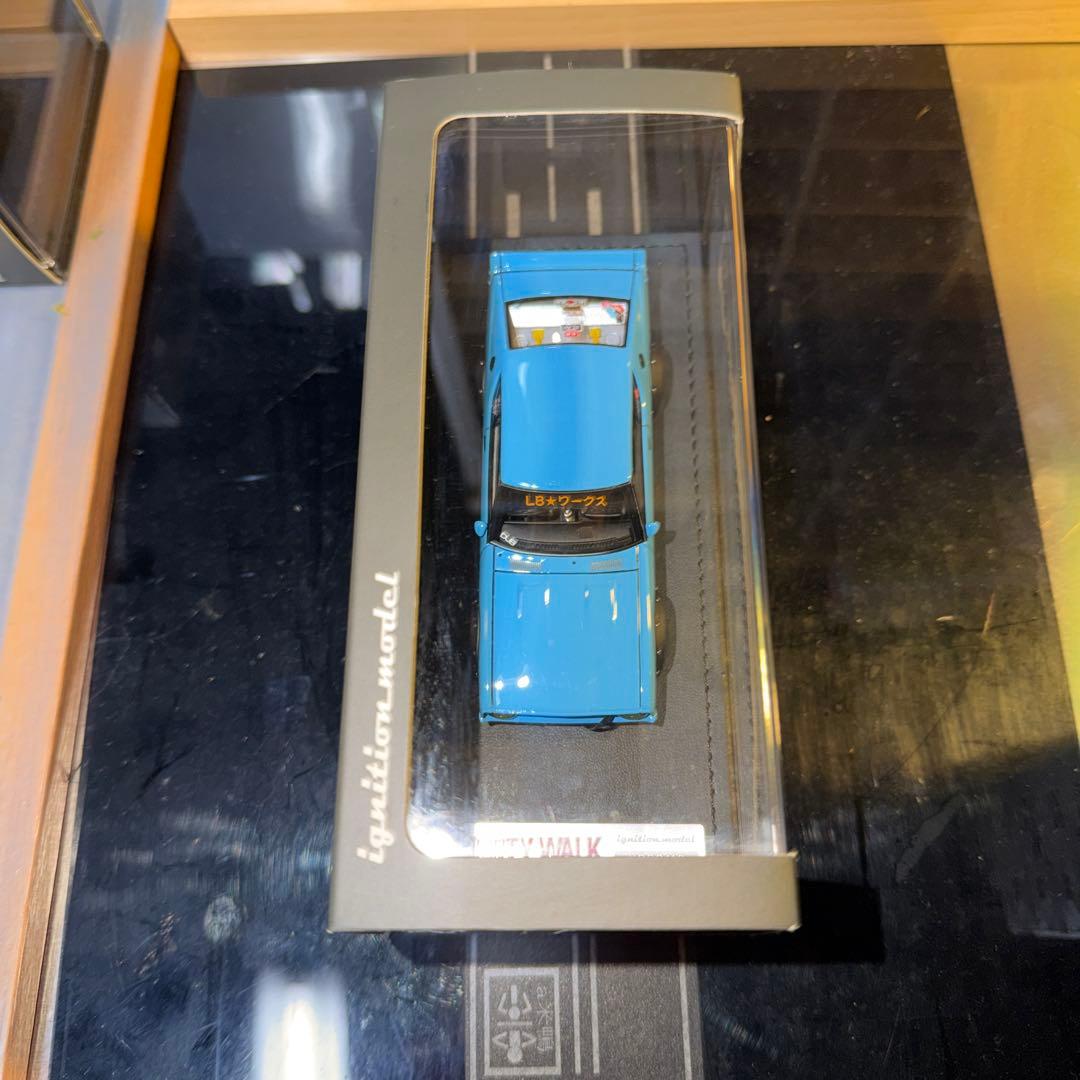 イグニッションモデル 1/43 ケンメリ 2ドア リバティウォーク ブルー