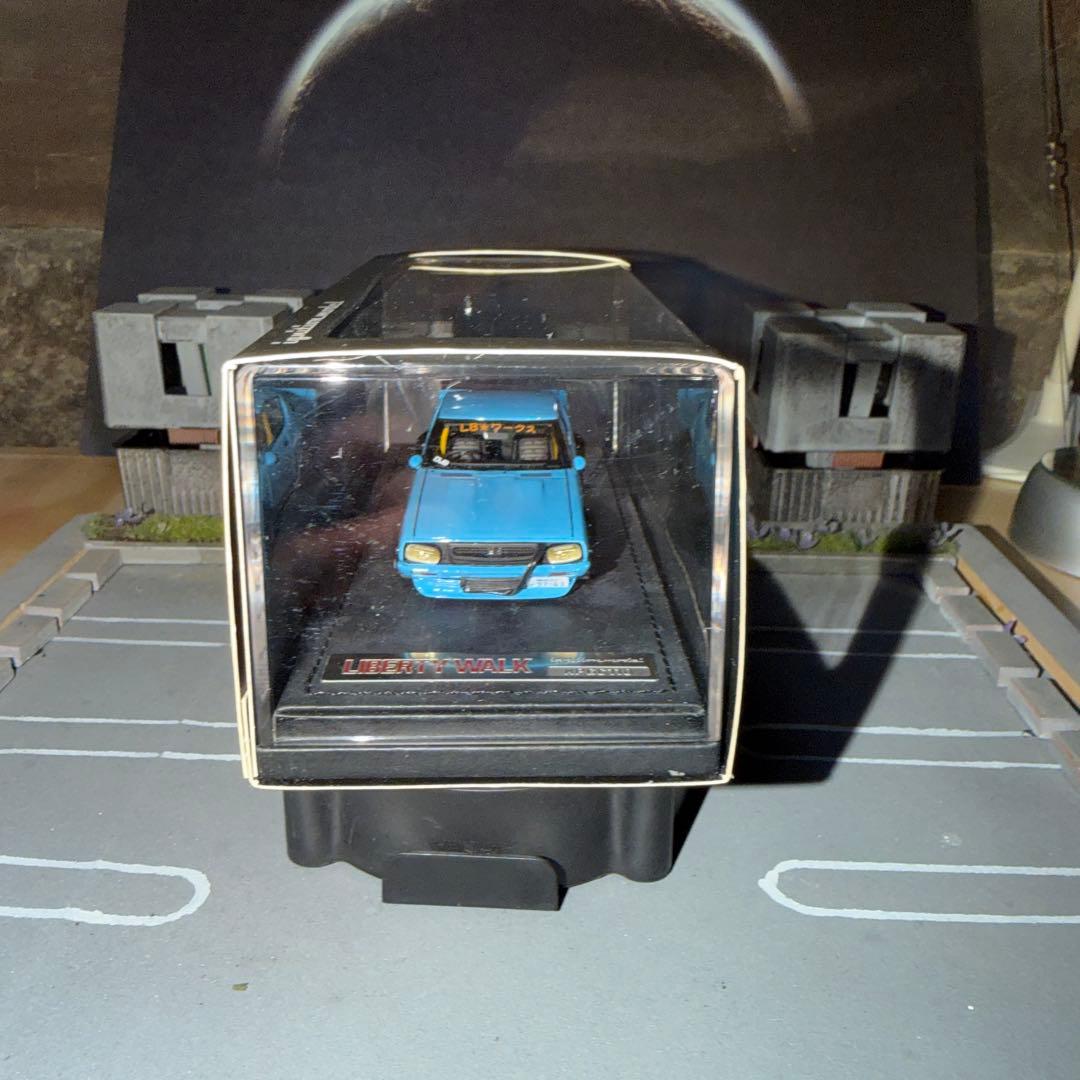 イグニッションモデル 1/43 ケンメリ 2ドア リバティウォーク ブルー