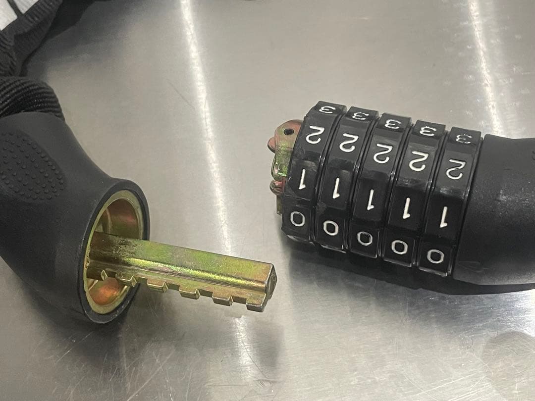 MATE ダイヤル式チェーンロック ブラック