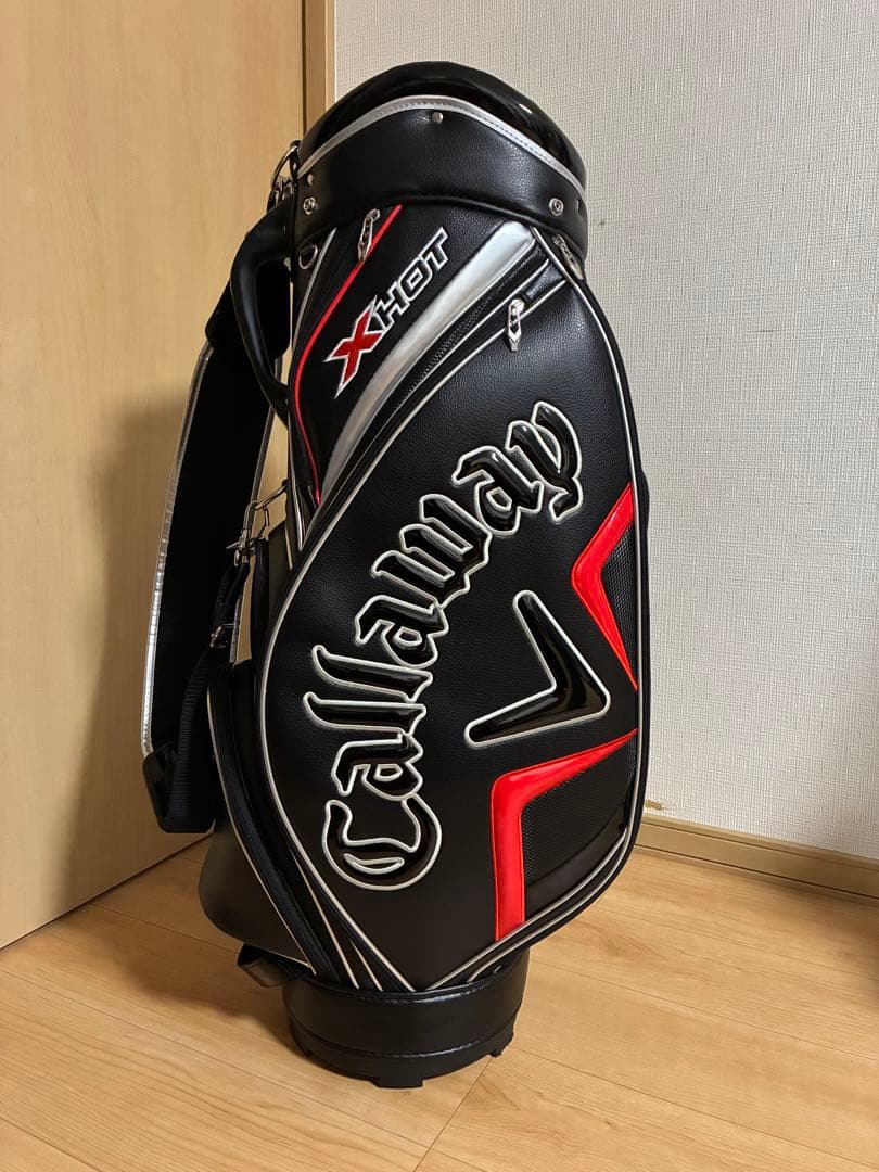 Callaway X Hot/キャディバッグ/濃紺×赤/送料無料