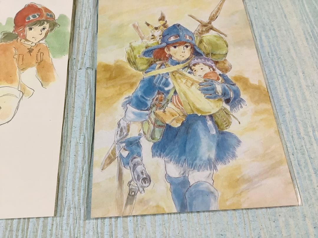 「風の谷のナウシカ」ポストカード5枚　宮崎駿イメージボード集　スタジオジブリ