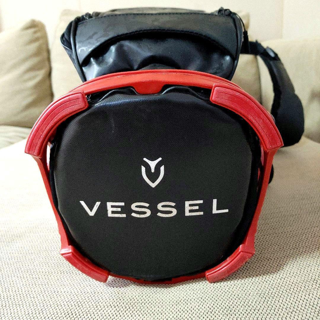 VESSEL ★ベゼルキャディバッグ★ブラック迷彩×レッド★美品