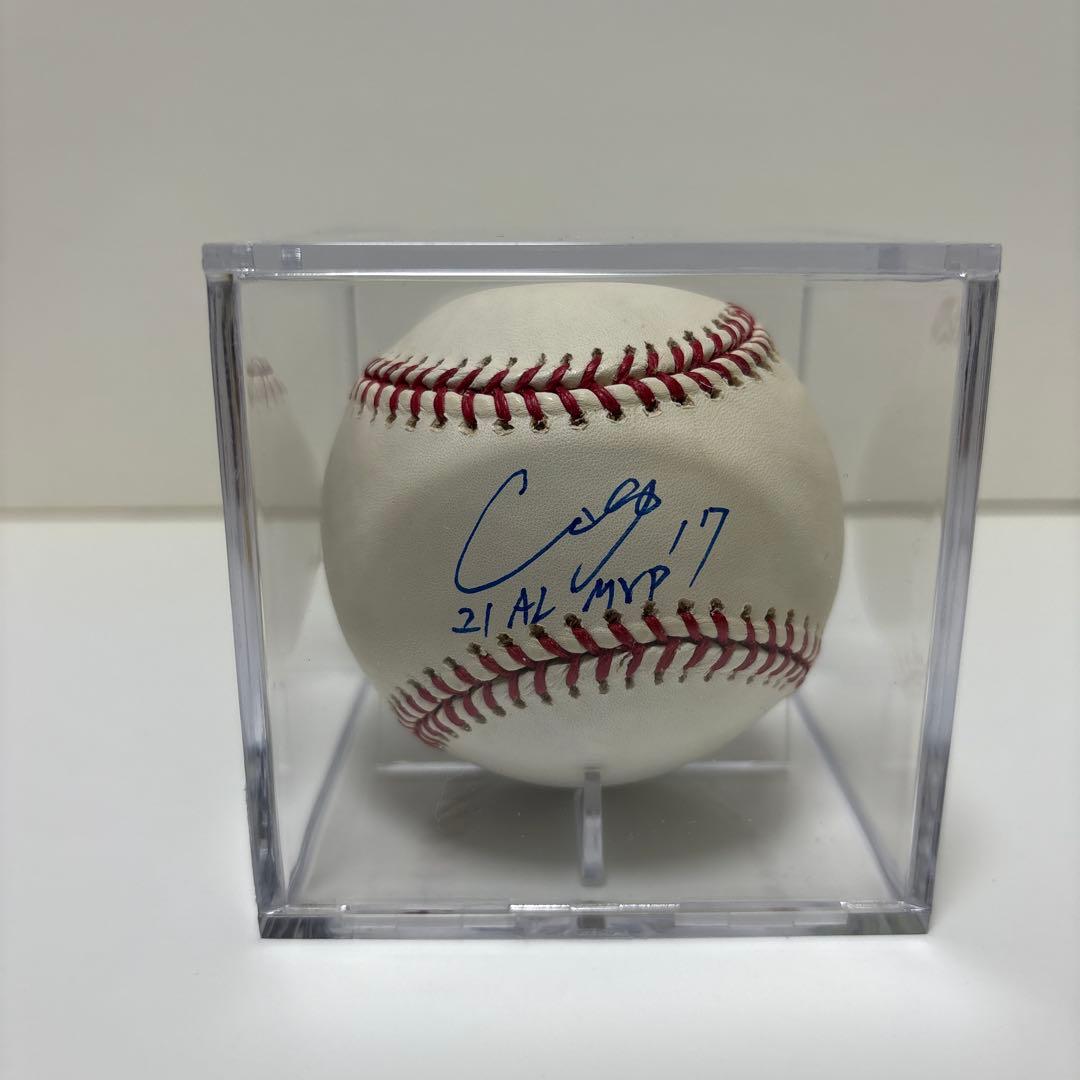 大谷翔平 直筆サインボール　21 AL MVP書き込み