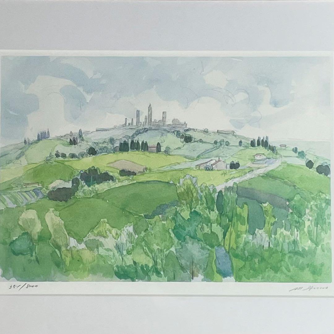 人気 絵本作家 安野光雅 風景画 版画 絵画