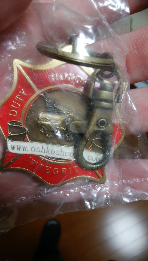 消防車　非売品　キーホルダー