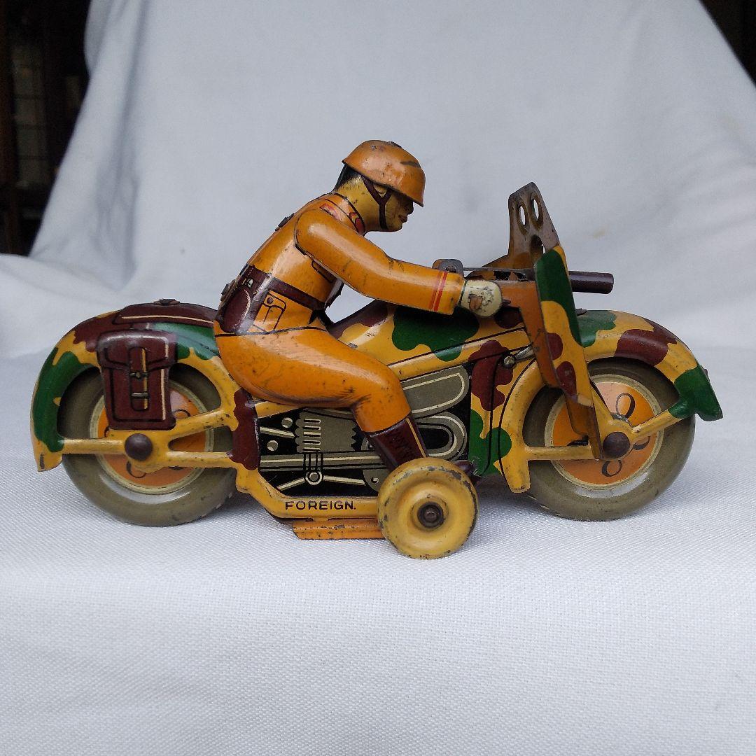 旧日本軍 ブリキ バイク オートバイ 昭和 レトロ ビンテージ アンティーク