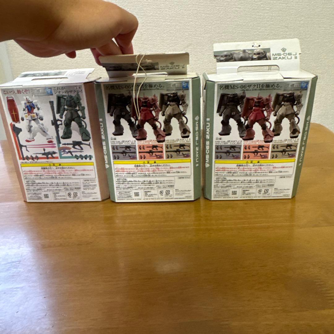 ガンダムスペシャルクリエイティブモデル ザクリアリティコレクション3体