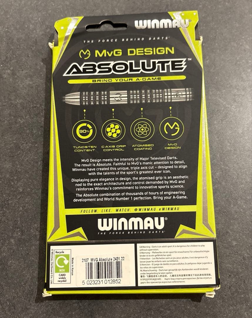 ダーツ Winmau MvG MICHAEL VAN GERWEN Absolute
