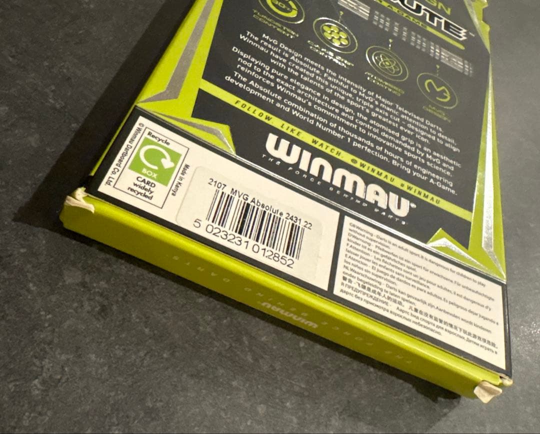 ダーツ Winmau MvG MICHAEL VAN GERWEN Absolute