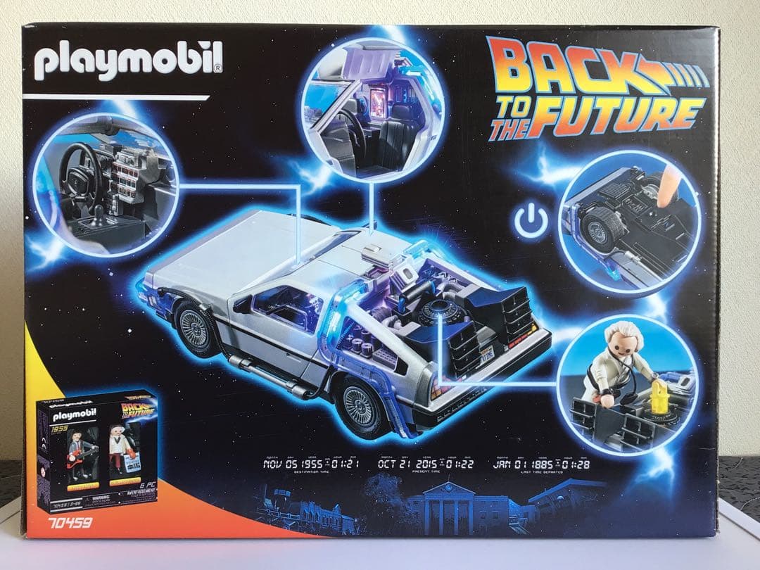 【新品未開封】　プレイモービル　バックトゥザフューチャー　デロリアン70317
