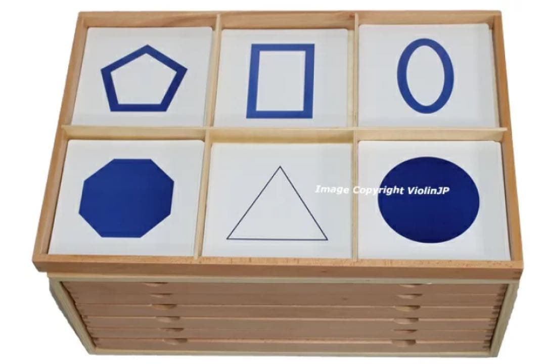 モンテッソーリ　幾何たんす Montessori