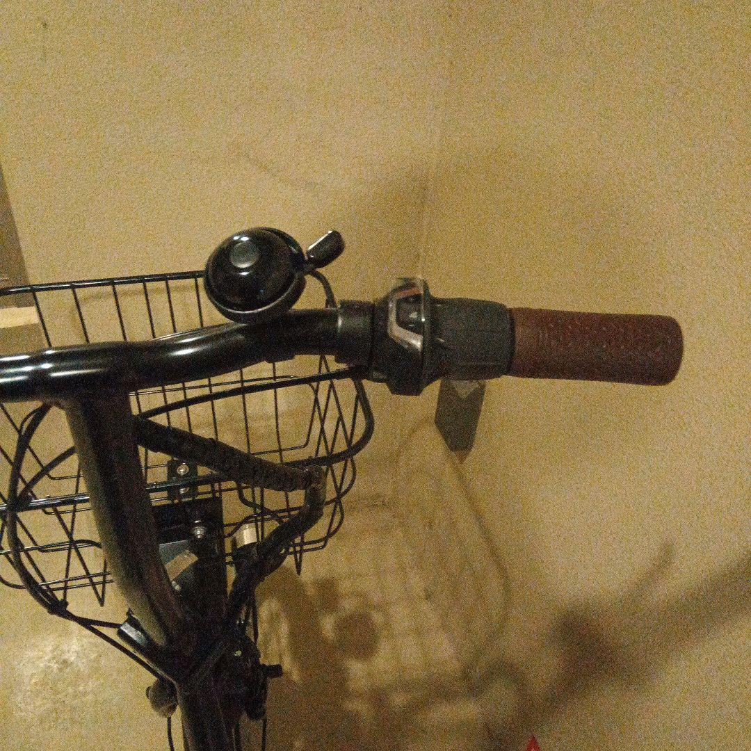 電動アシスト自転車 ブラウンシート・バスケット付き