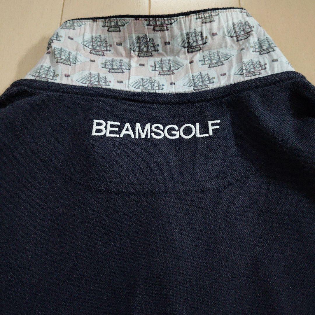 BEAMS GOLF ポロシャツ 【日本製】メンズ L ネイビー (濃紺)