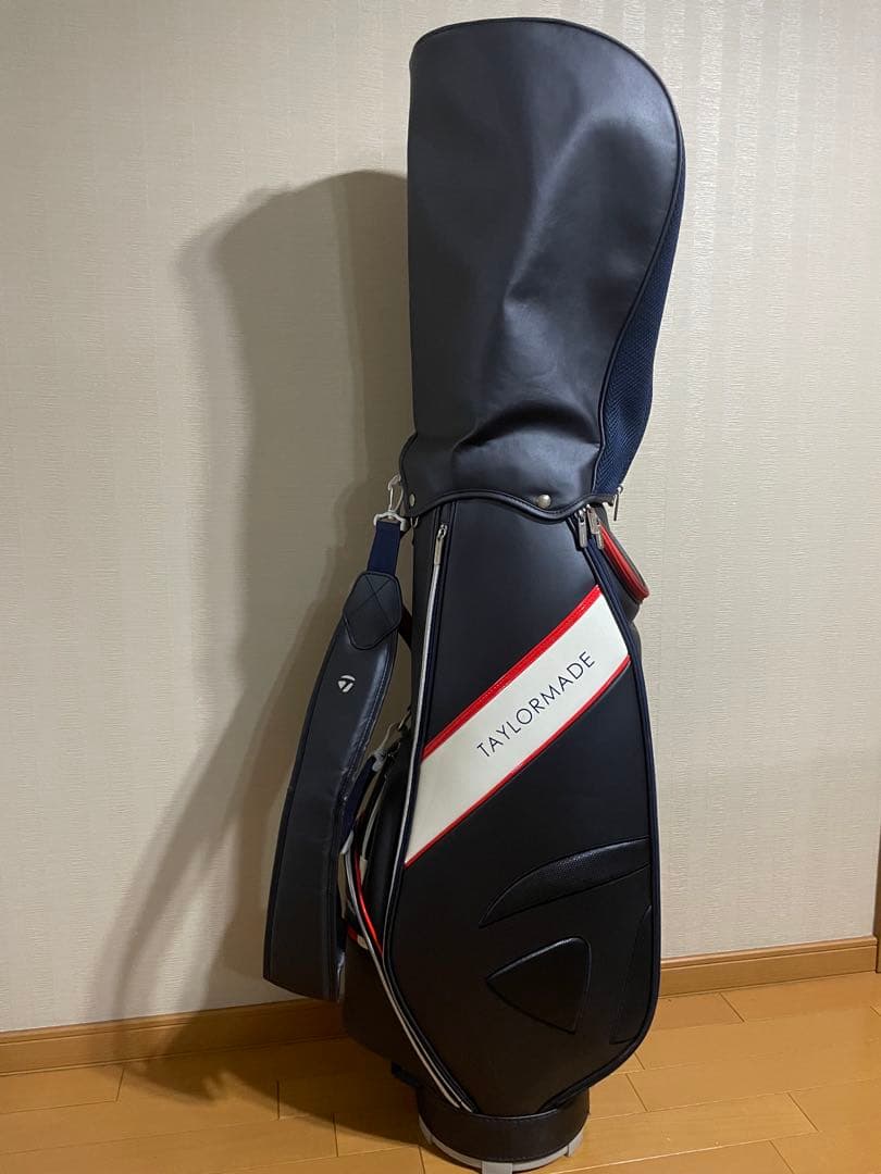 TAYLORMADE キャディバッグ ネイビー/ホワイト/レッド　美品
