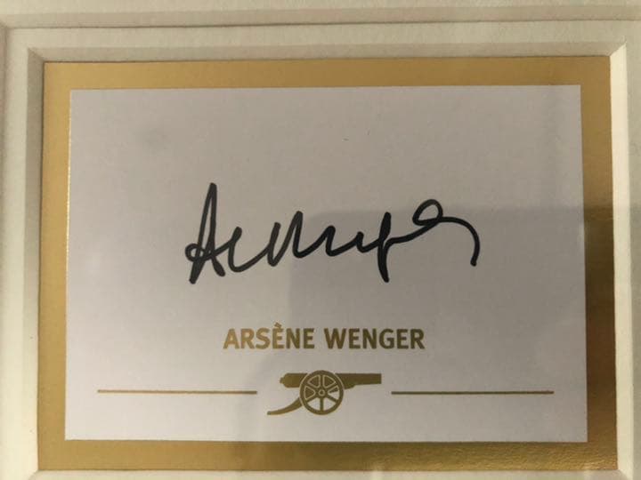 アーセン・ヴェンゲル【直筆サイン】Arsenal