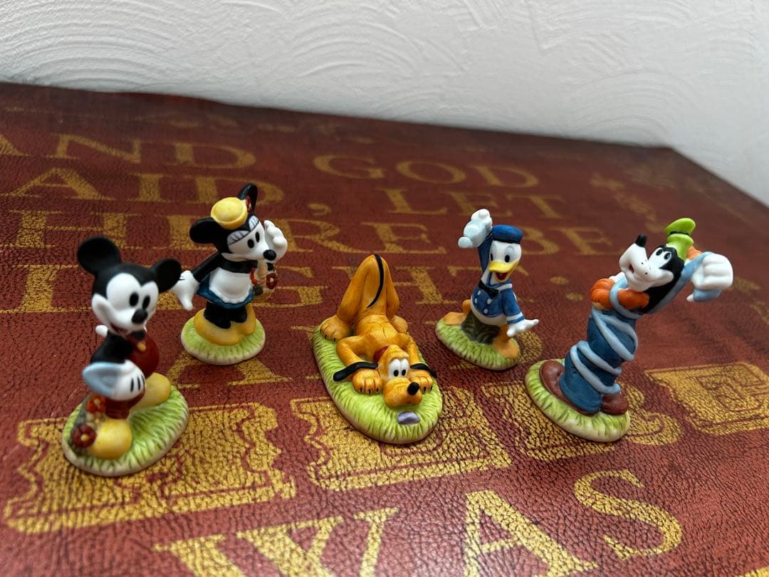 【希少・美品】ディズニー クラシック フィギュア 6点セット 陶器調 レトロ