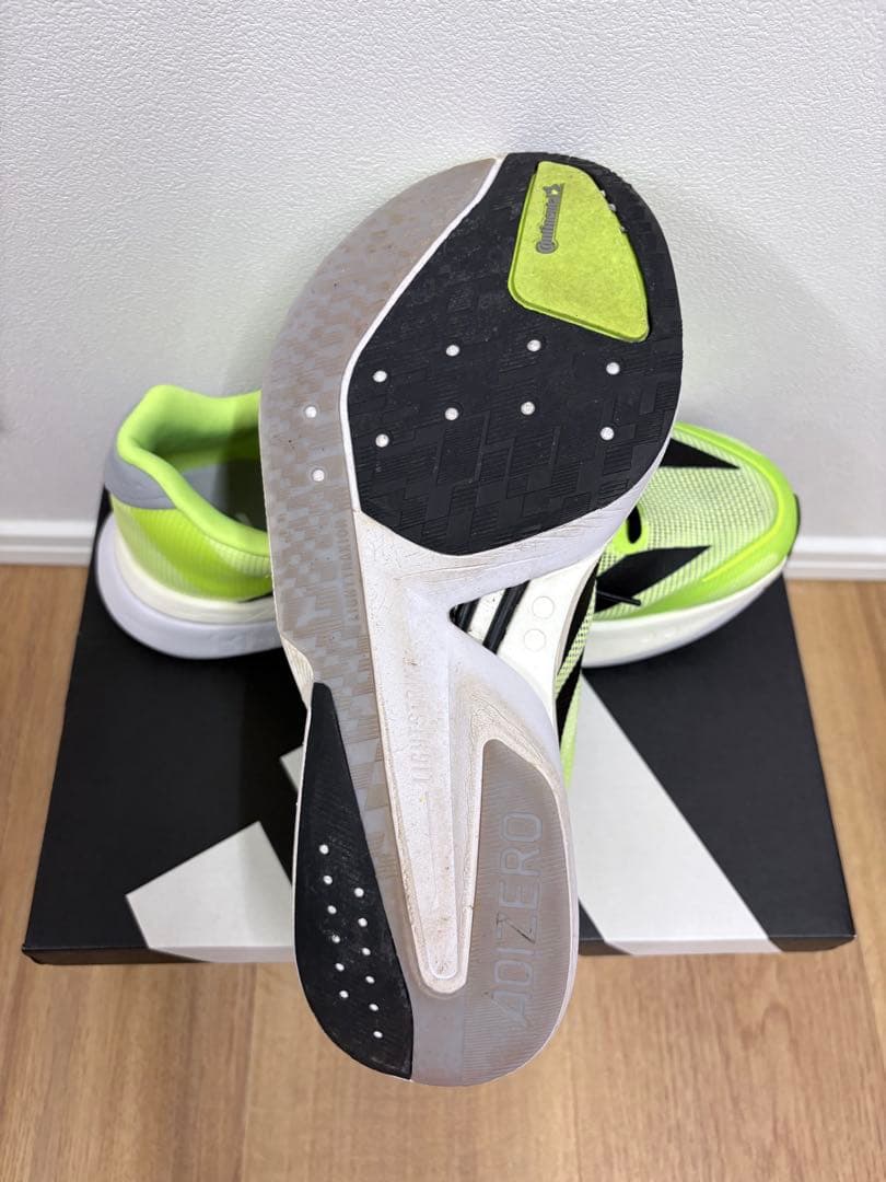 adidas ADIZERO BOSTON 13 25.5cm ネオンイエロー