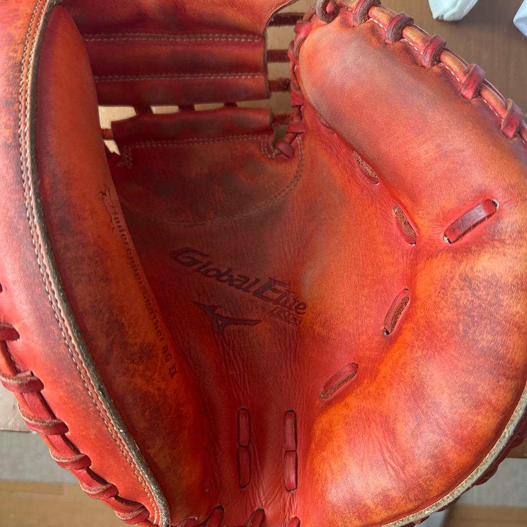 Mizuno Global Elite軟式 オレンジグローブ