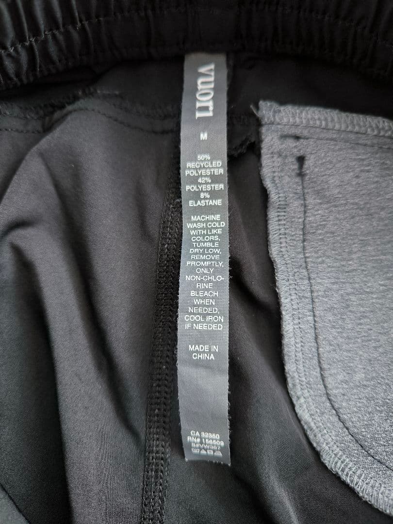 ​【美品】Vuori Dash Short ヴォーリ ダッシュショーツ M 黒