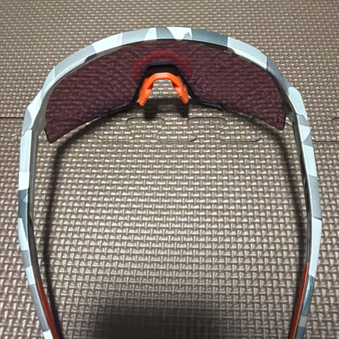 100% スポーツサングラス オレンジレンズ ケース付き