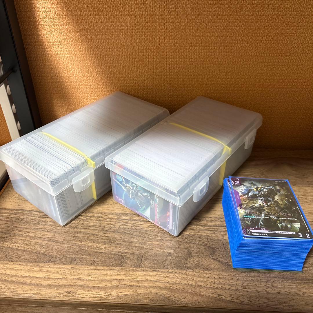 あ*読様 ガンダムカードゲーム引退品 バルバトス青紫デッキ＋青、紫カード詰め合わ
