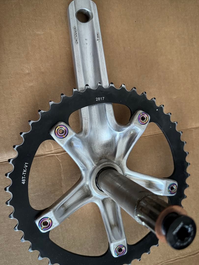Sram オムニウム　クランクセット シルバー　ジャンク