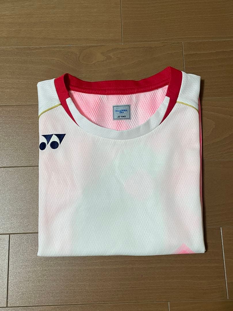 YONEX 半袖バドミントンウェア日本代表モデル レディースLサイズ白