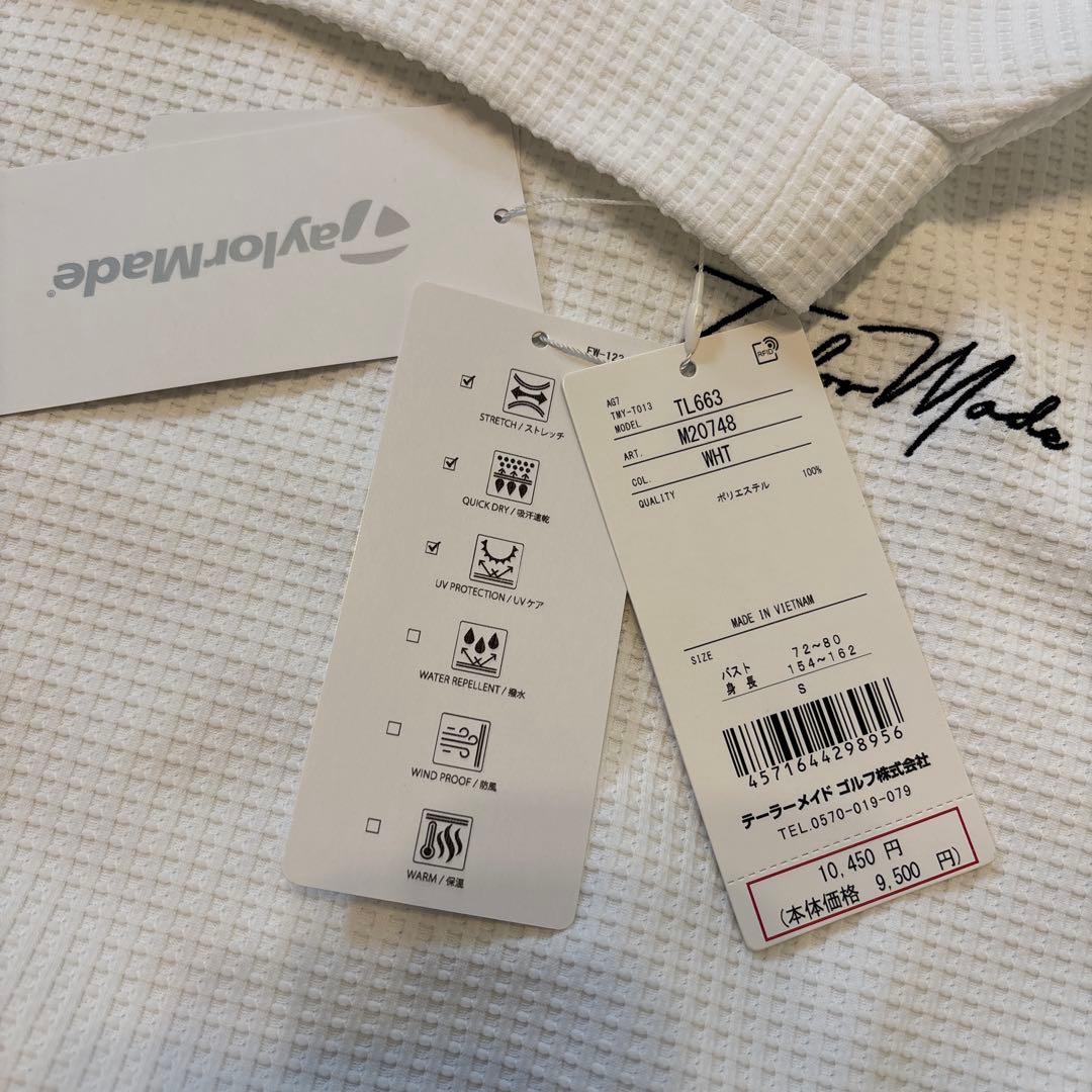 ラスト１点【TaylorMade】S 新品✨春ゴルフ　ロゴモックネックトップス