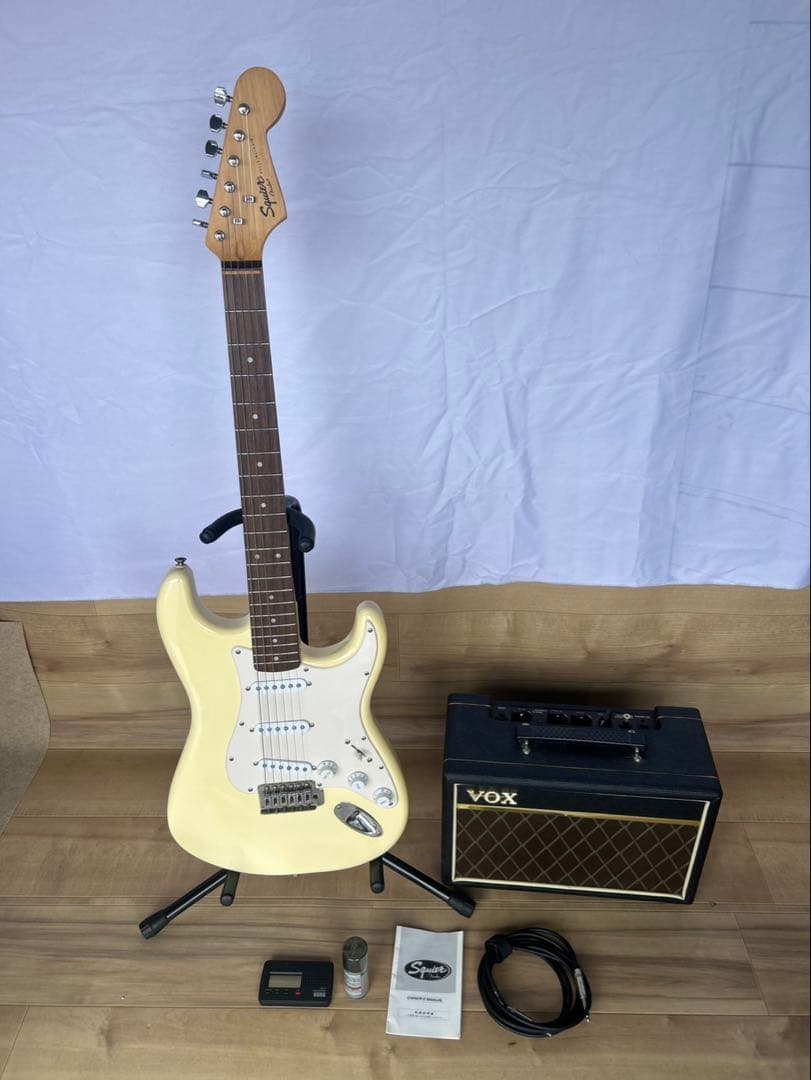 Squier Stratocaster アイボリー アンプ付き