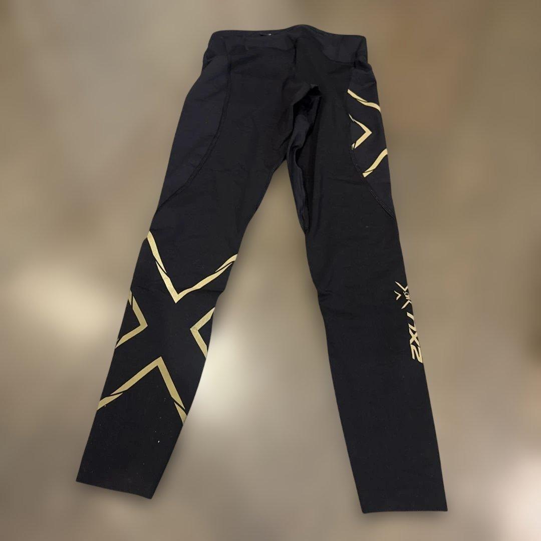 2XU タイツ ブラック/ゴールド XS レディース