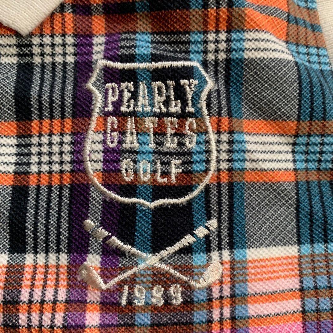 【PEARLY GATES】（1）日本製 チェック ワイドワンピース ゴルフ