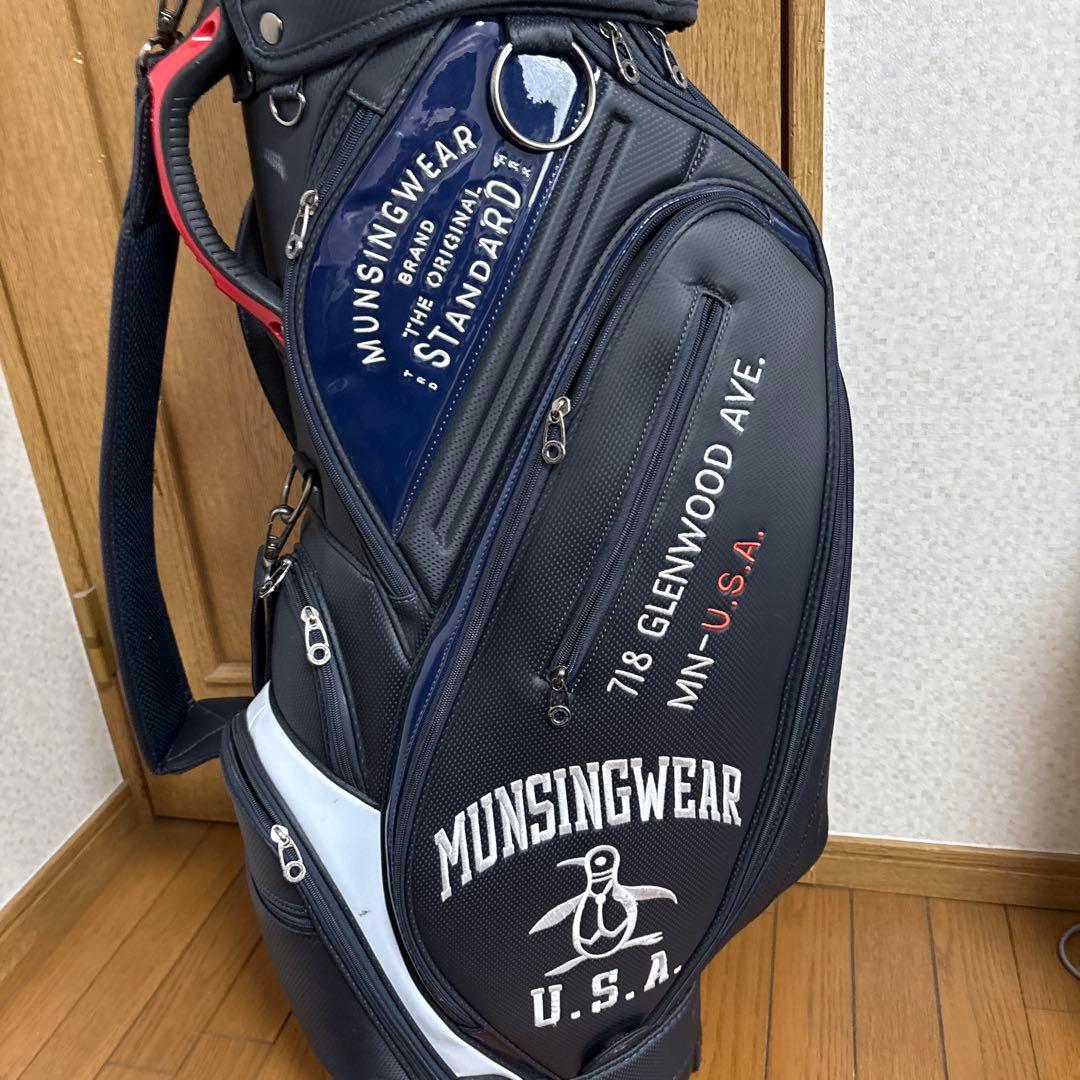 Munsingwear キャディバッグ ネイビー/ホワイト