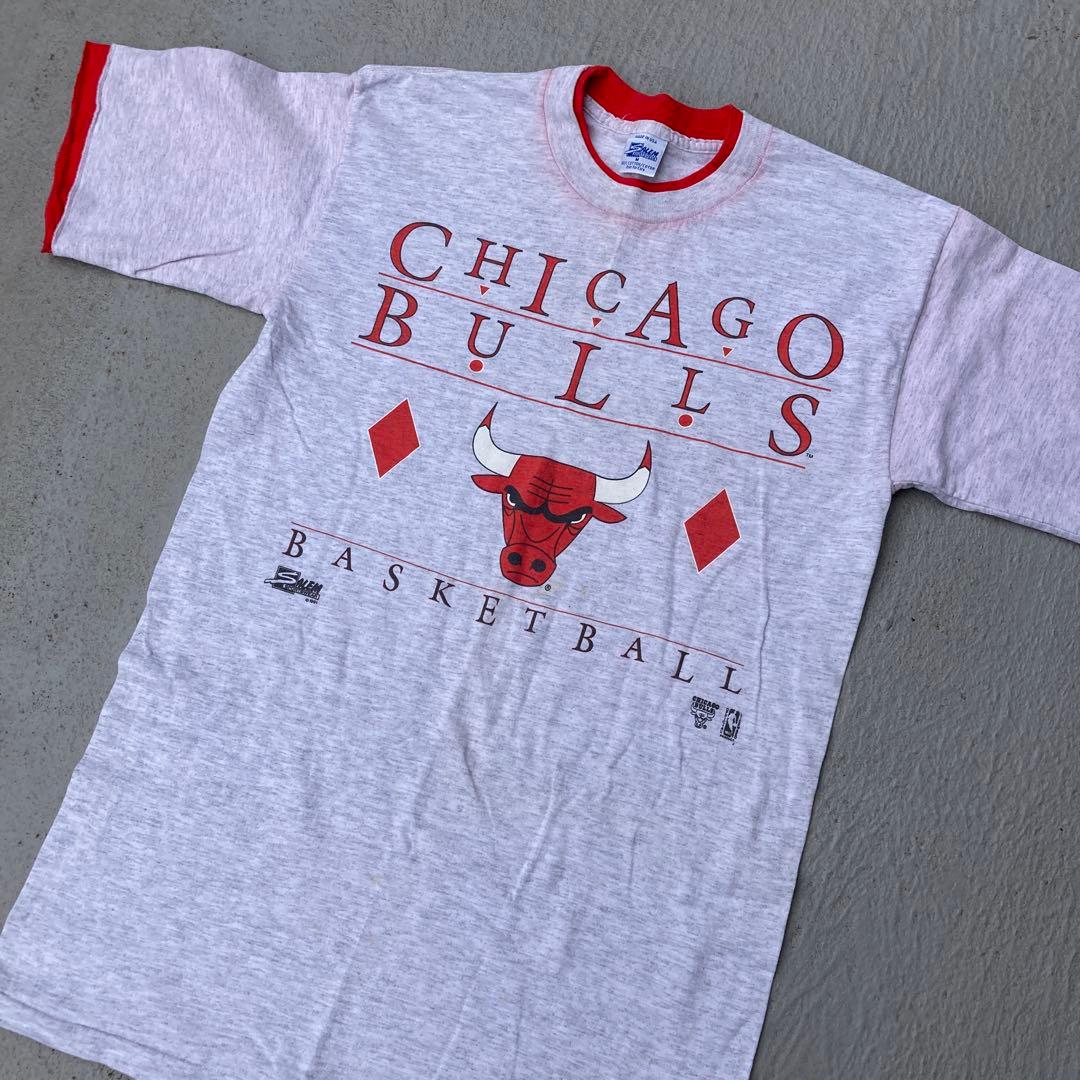 セーラム　シカゴブルズ　tシャツ 二重袖　バスケットボール　米国製　古着